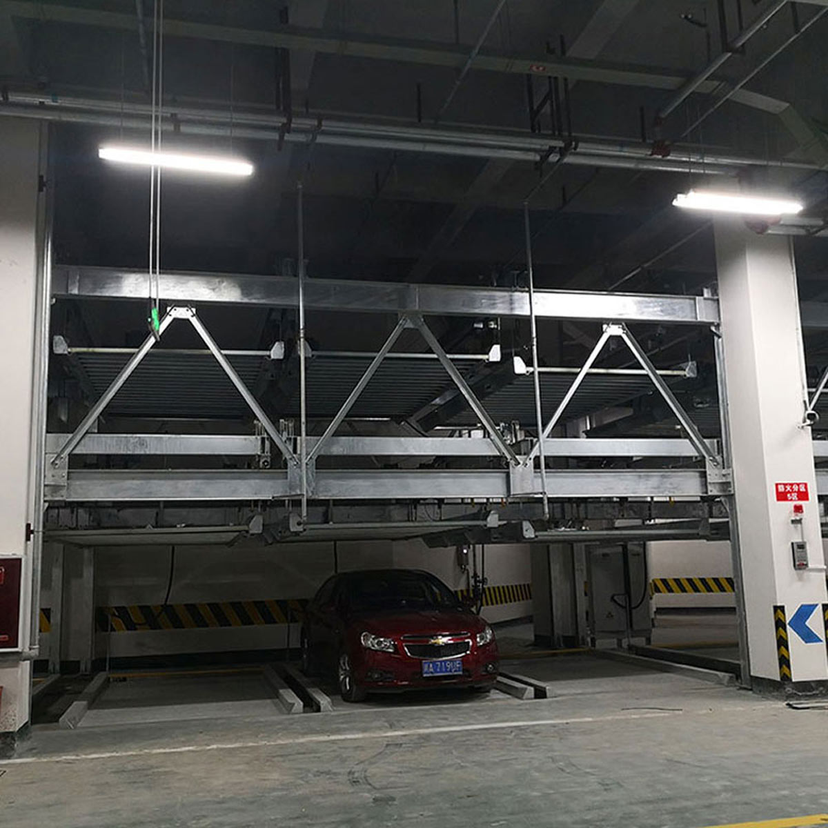 炎陵PSH3三层升降横移机械式停车设备