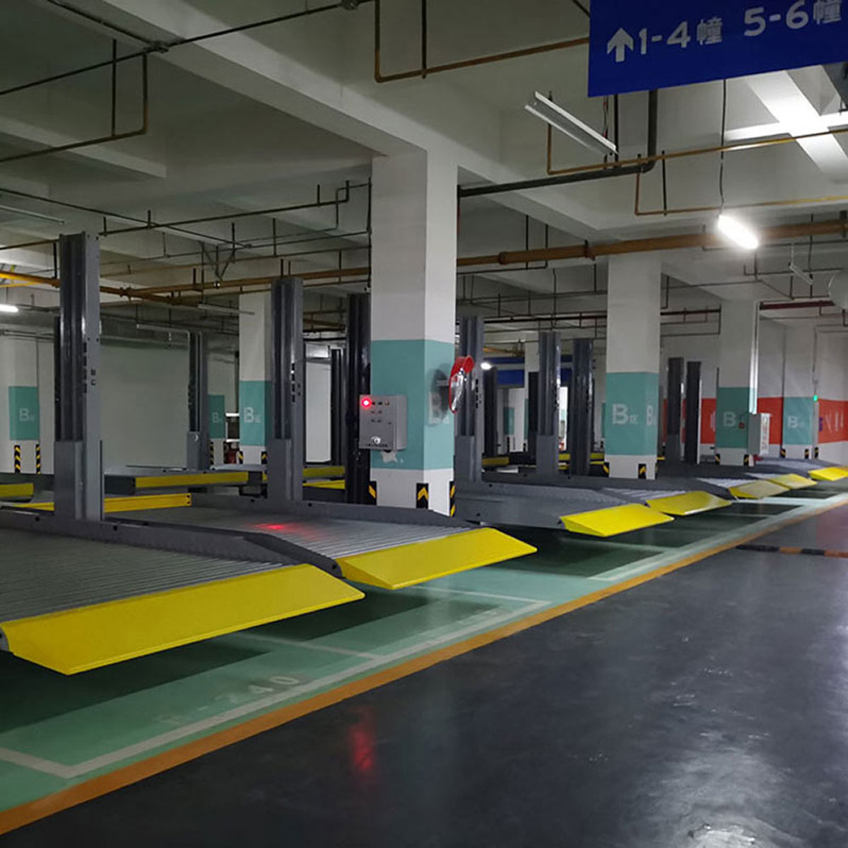 武功地下室立体停车安装